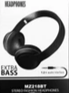 1.2M Wired Extra Bass Stereo Fashion Headphones Headband Black